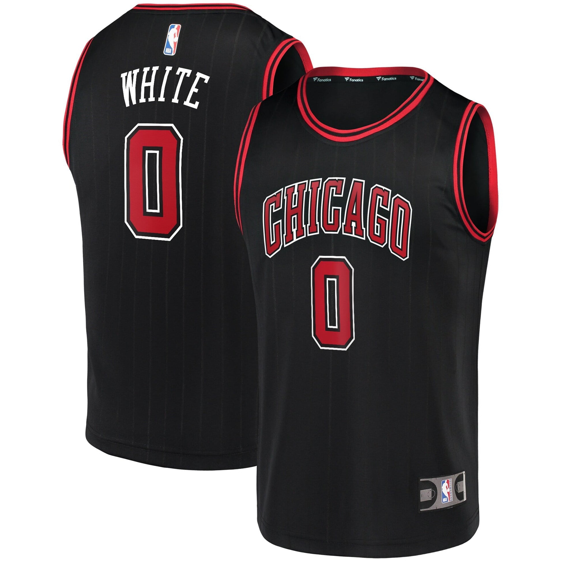 Men's Fanatics Branded Coby White Black Chicago Bulls Fast Break Repli –  Athletic Wear World