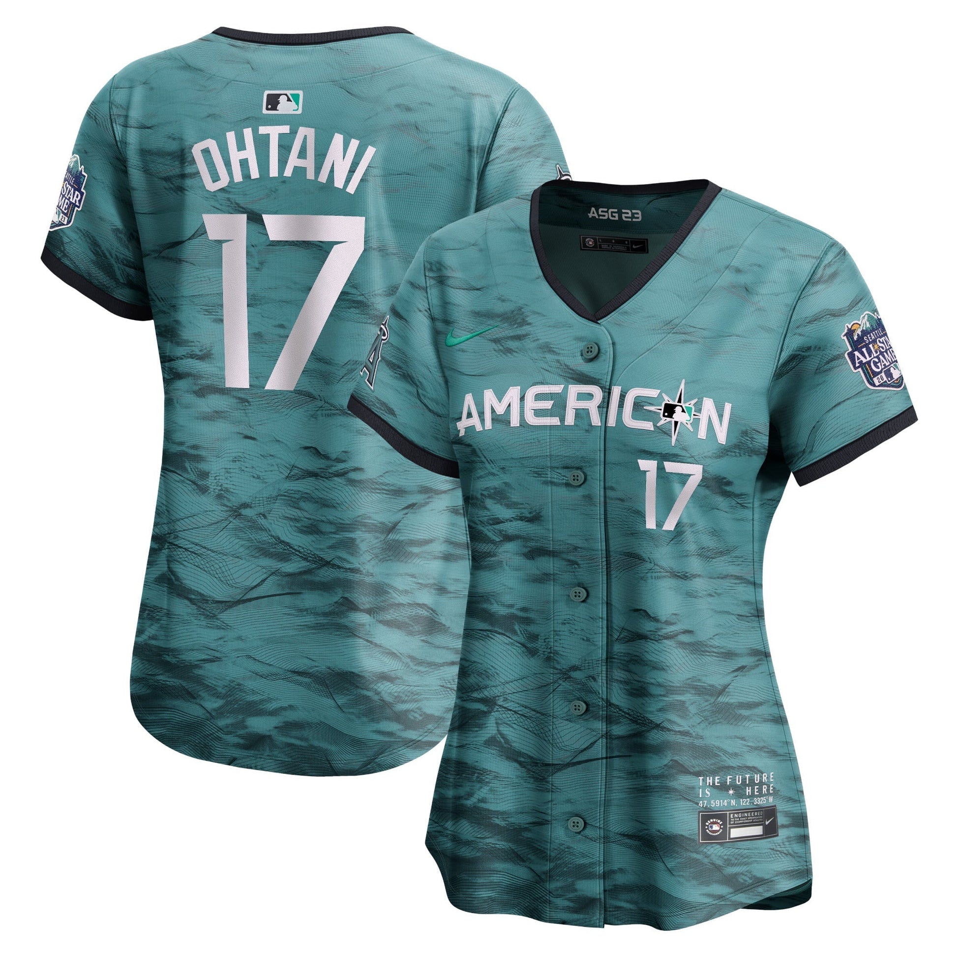 Women's Nike Shohei Ohtani Teal American League 2023 MLB All-Star